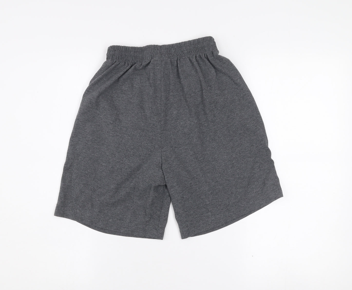 Slazenger Men's Grey Athletic Shorts S Elastic Waist Gym Training