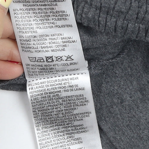 Slazenger Men's Grey Athletic Shorts S Elastic Waist Gym Training