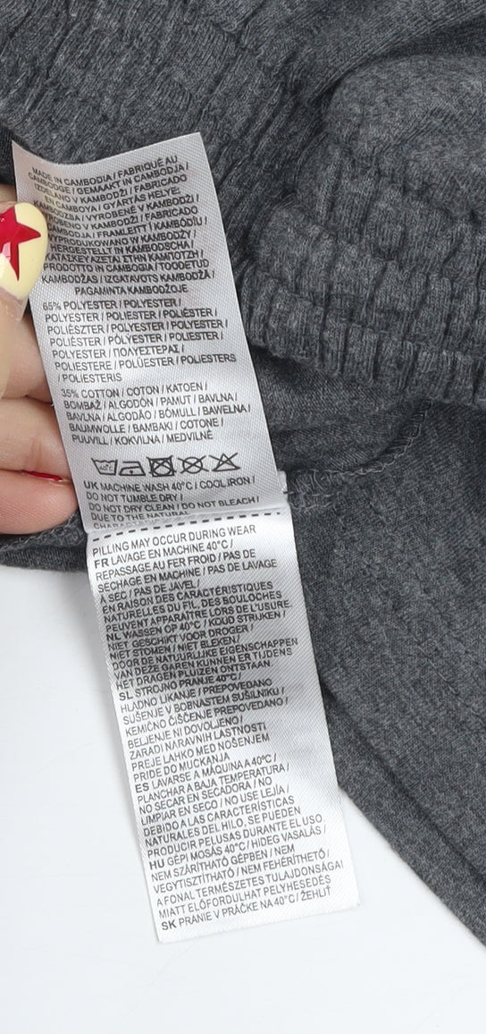 Slazenger Men's Grey Athletic Shorts S Elastic Waist Gym Training