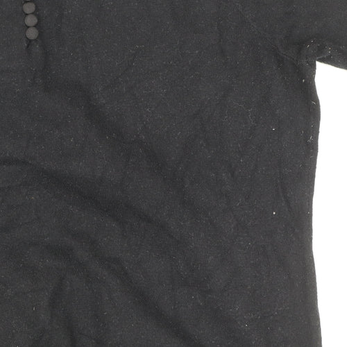Savida Women's Black Crew Neck Long Sleeve Pullover Jumper Size 12