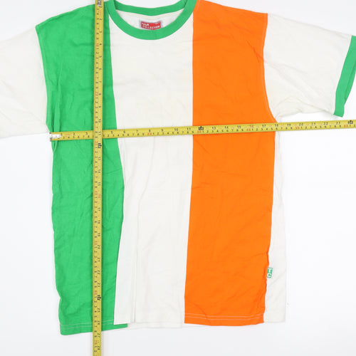 Tour Collection Men's Multicolour Flag Graphic Cotton T-Shirt Size S