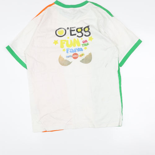 Tour Collection Men's Multicolour Flag Graphic Cotton T-Shirt Size S