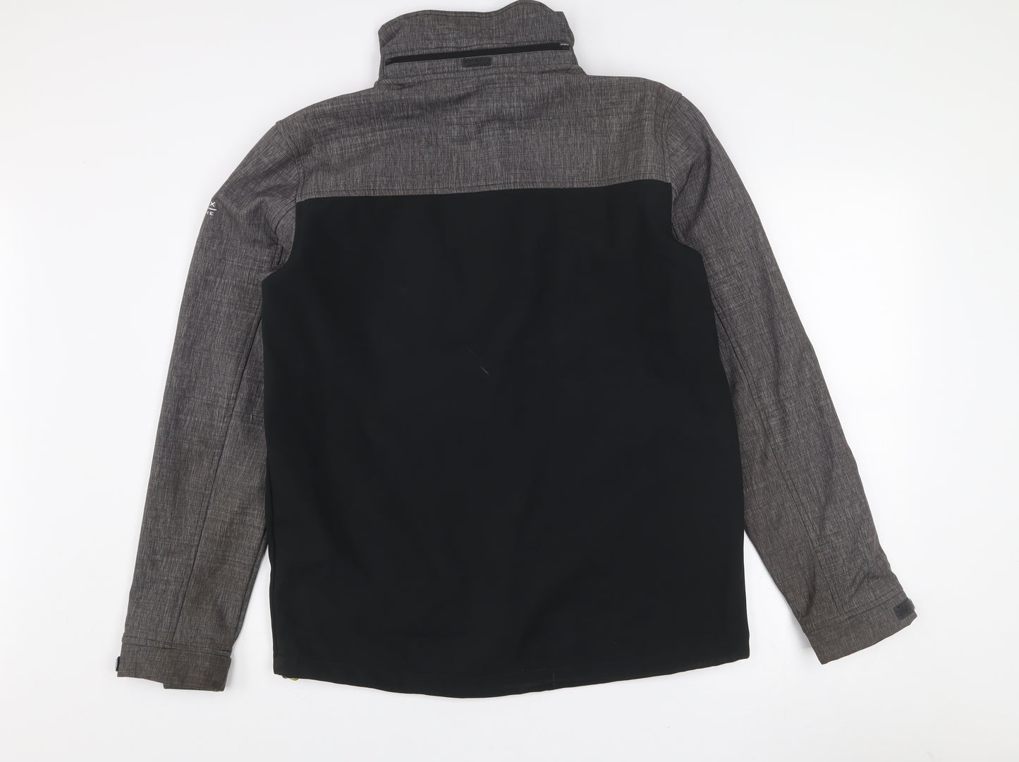 Trespass Mens Black Softshell Waterproof Mid-Length Jacket Size S 35-37"