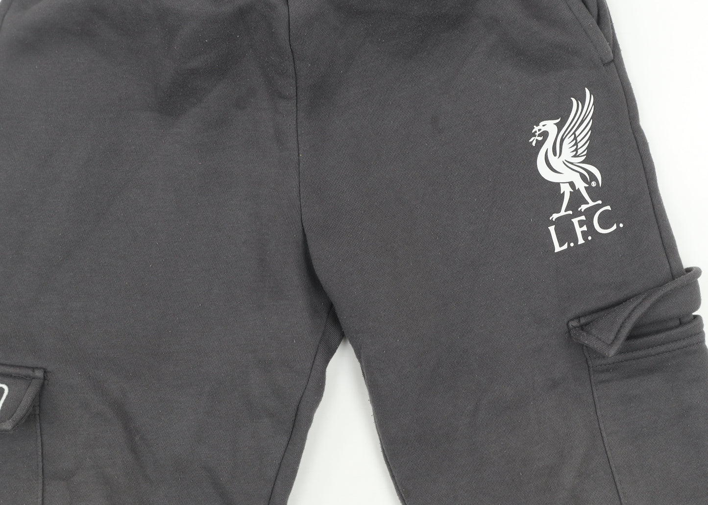 L.F.C. Boys Black Jogger Sweatpants 11-12 Years Cotton Blend Tapered Fit