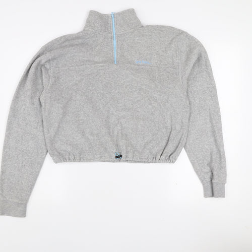 Urban Outfitters Grey 1/4 Zip High Neck Women's Sweatshirt Size S