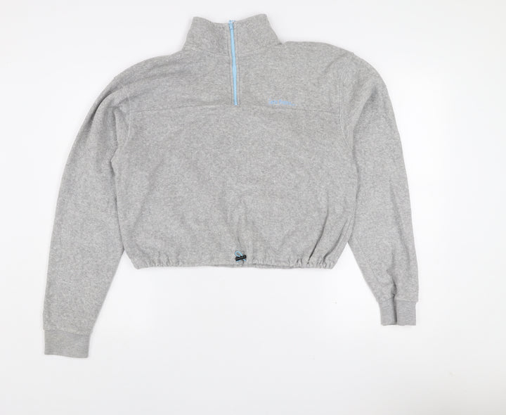 Urban Outfitters Grey 1/4 Zip High Neck Women's Sweatshirt Size S