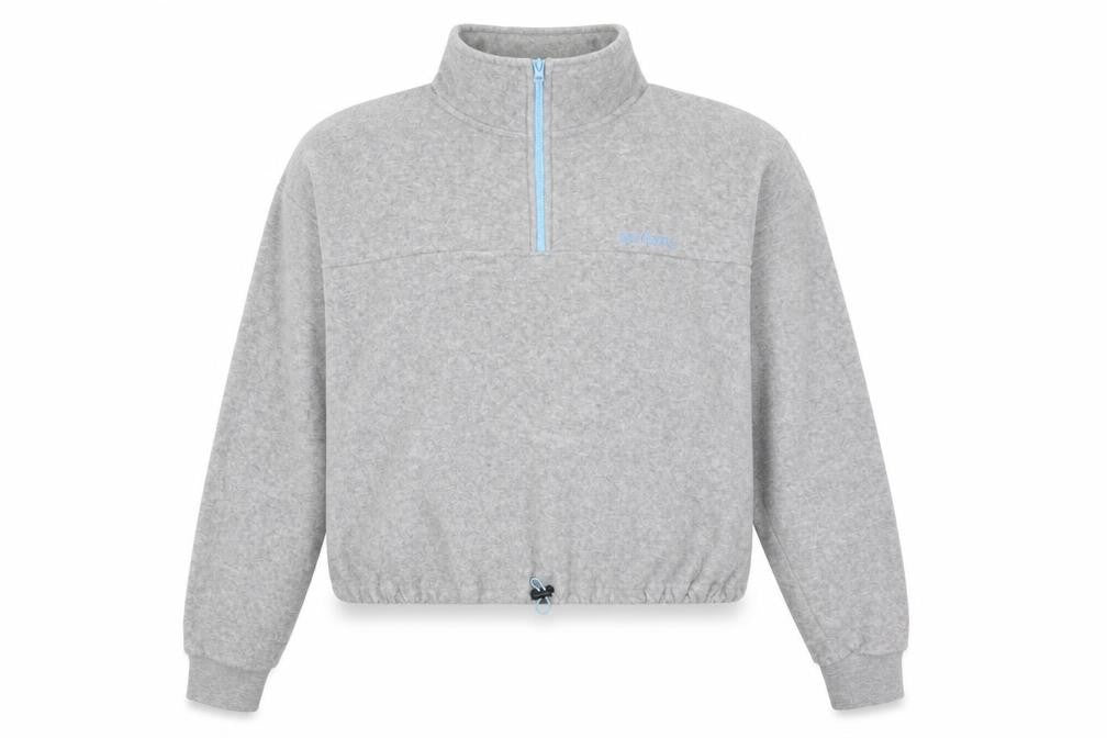 Urban Outfitters Grey 1/4 Zip High Neck Women's Sweatshirt Size S