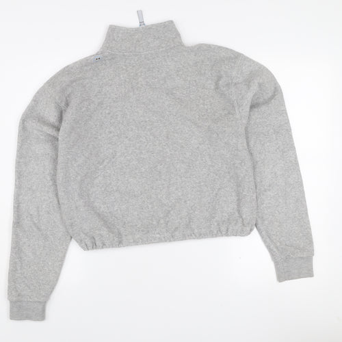 Urban Outfitters Grey 1/4 Zip High Neck Women's Sweatshirt Size S