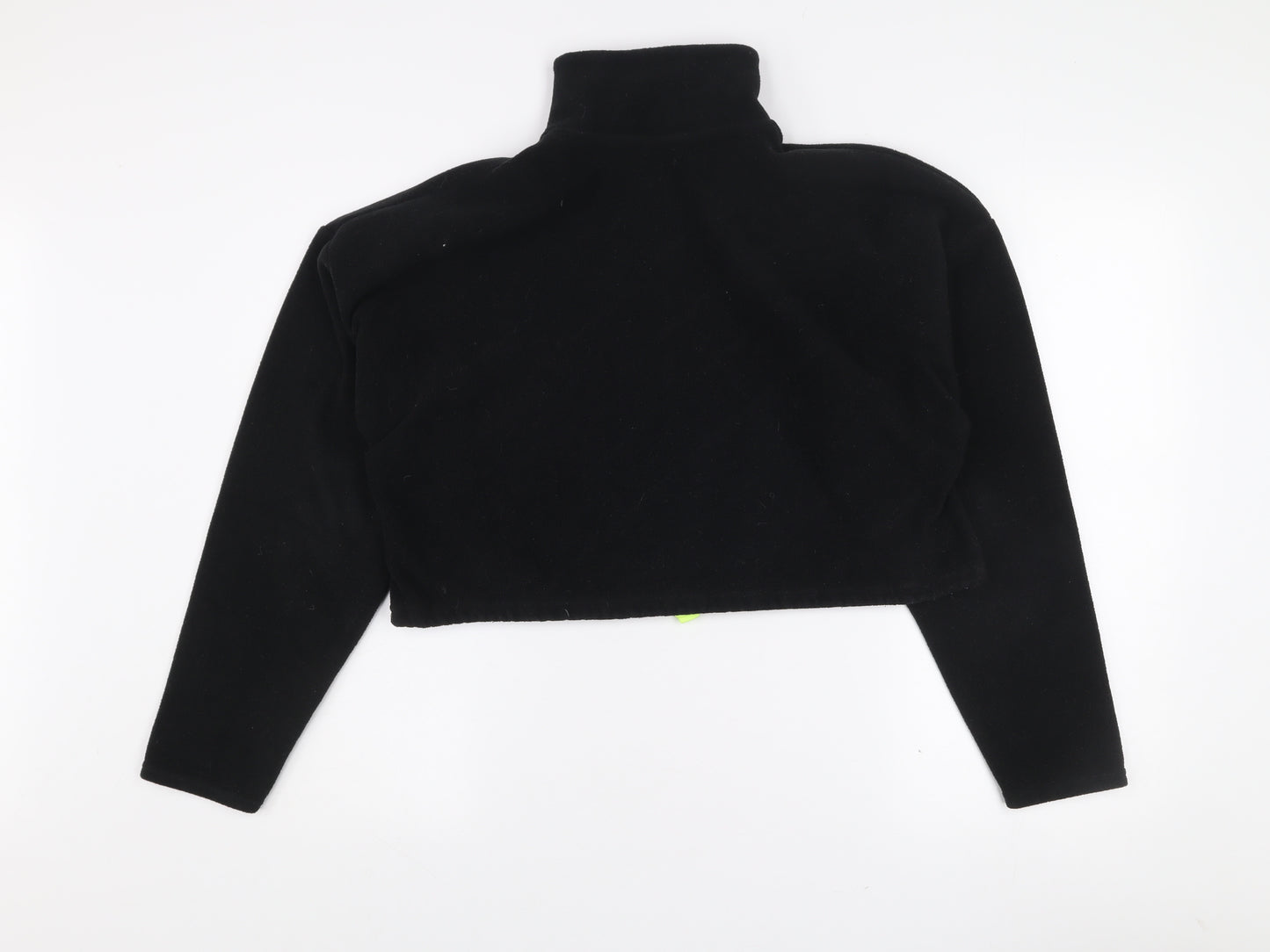 Urban Outfitters Women Black Fleece 1/2 Zip Pullover Sweatshirt S