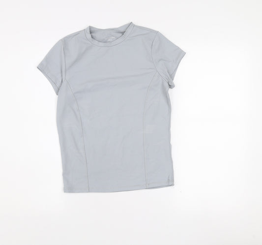 Glassons Women Grey M Short Sleeve Slim Fit Activewear T-Shirt