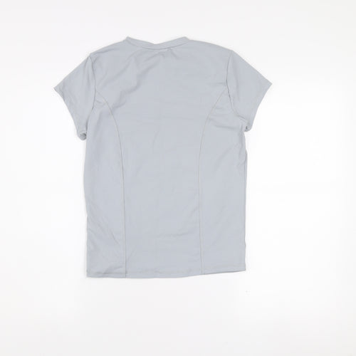 Glassons Women Grey M Short Sleeve Slim Fit Activewear T-Shirt