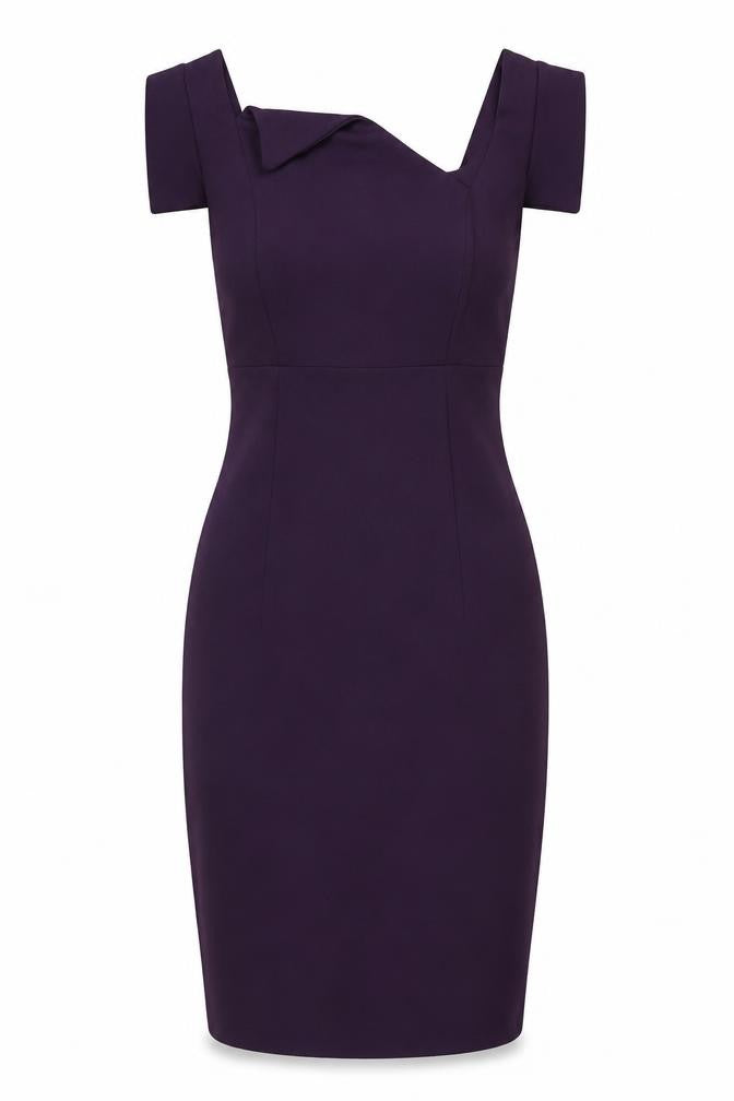 Goddess London Women’s Purple Bodycon Knee Length Dress Size 10