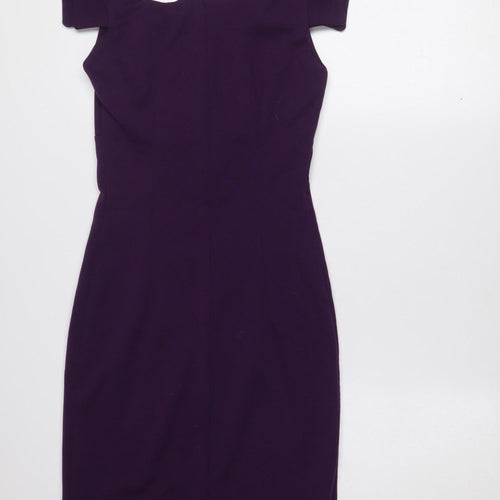 Goddess London Women’s Purple Bodycon Knee Length Dress Size 10