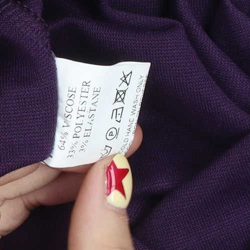Goddess London Women’s Purple Bodycon Knee Length Dress Size 10