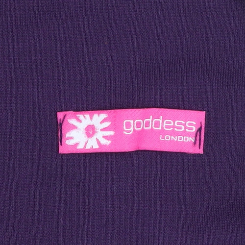 Goddess London Women’s Purple Bodycon Knee Length Dress Size 10