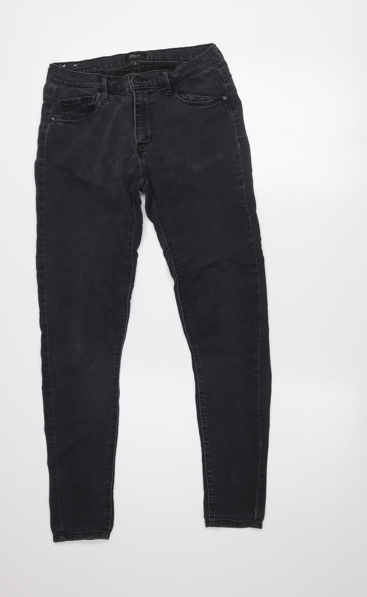 ONLY Women's Black Skinny Stretch Denim Jeans Size M 30