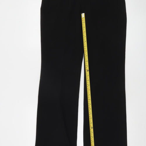 DKNY Women Black Regular Fit Dress Pants Trousers Size 4