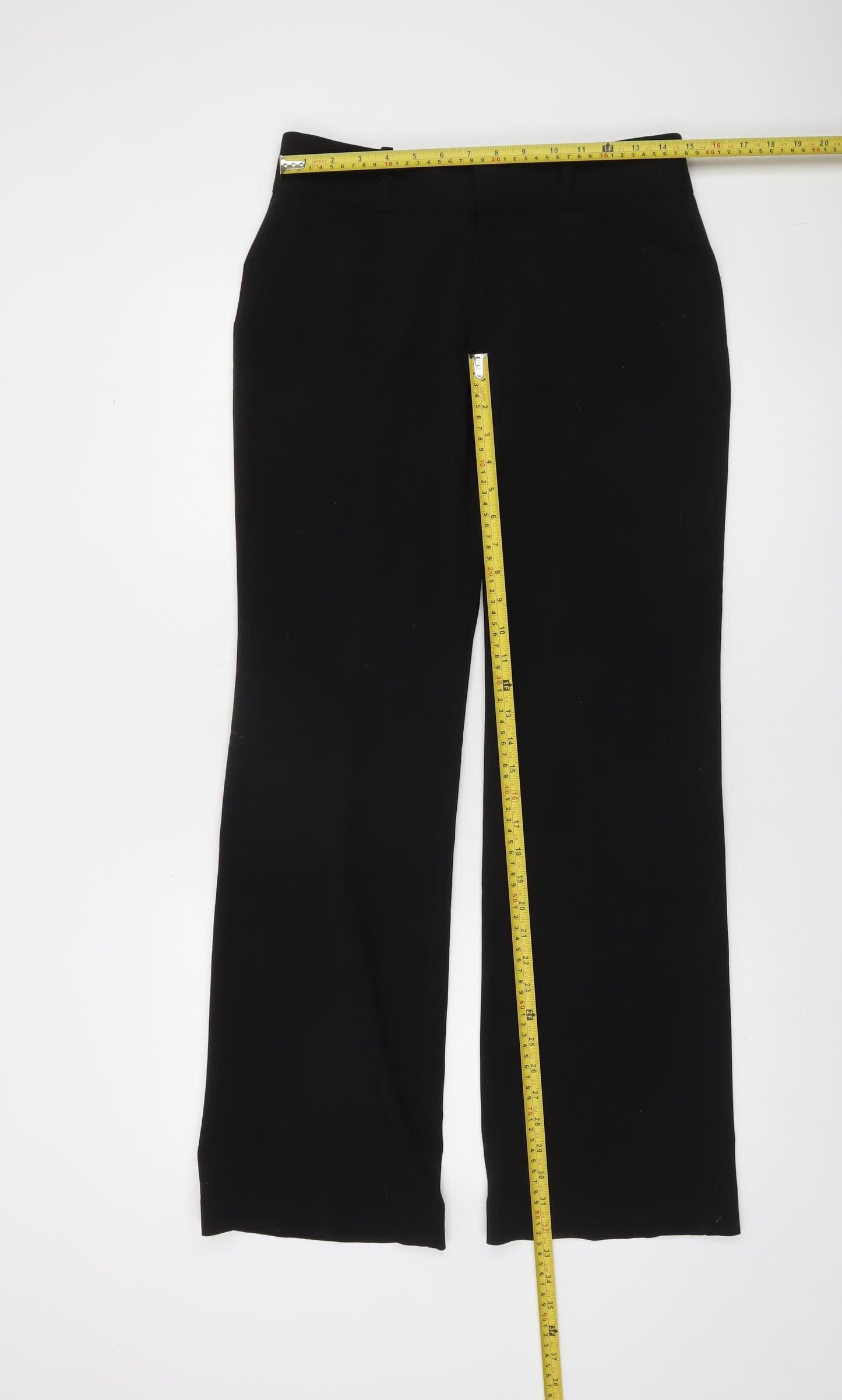 DKNY Women Black Regular Fit Dress Pants Trousers Size 4