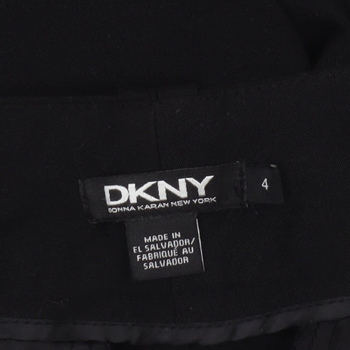DKNY Women Black Regular Fit Dress Pants Trousers Size 4