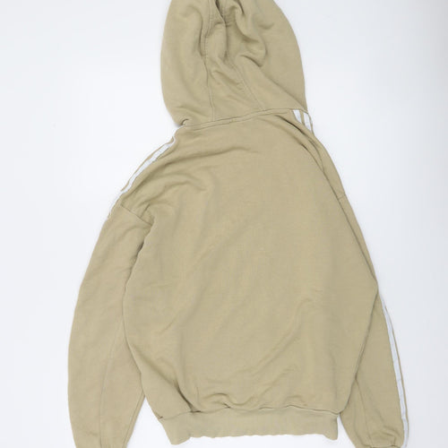 Adidas Women Beige Pullover Hoodie Size 12 Cotton Blend