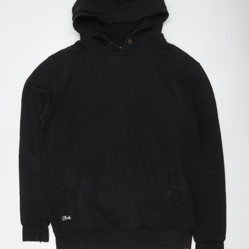 Cloak Mens Black Pullover Hoodie L Fleece Cotton Regular Fit