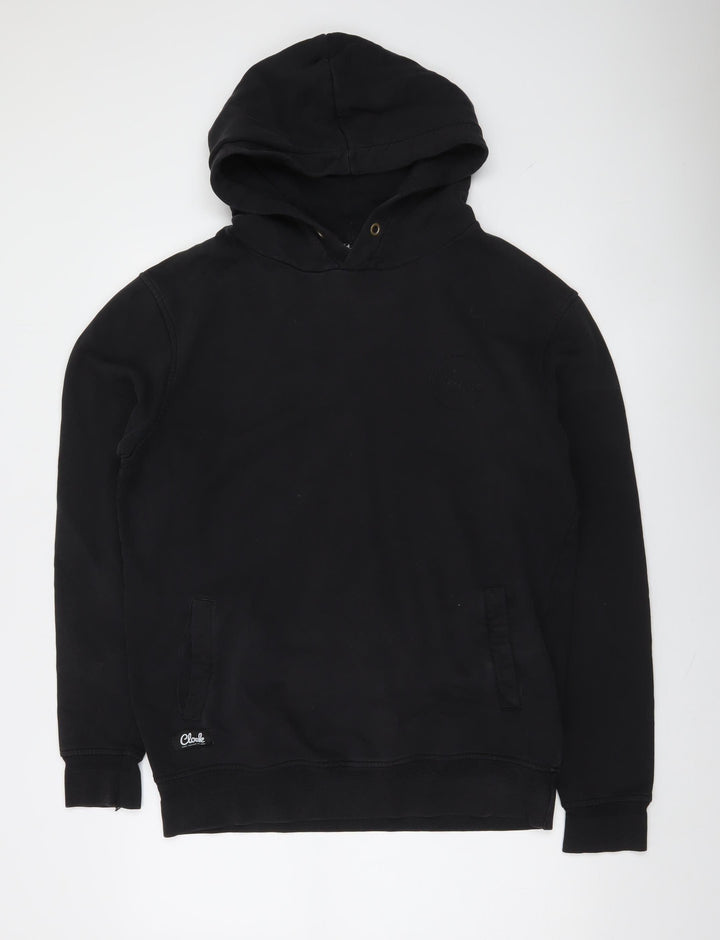 Cloak Mens Black Pullover Hoodie L Fleece Cotton Regular Fit