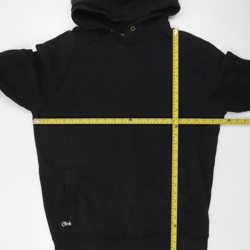 Cloak Mens Black Pullover Hoodie L Fleece Cotton Regular Fit