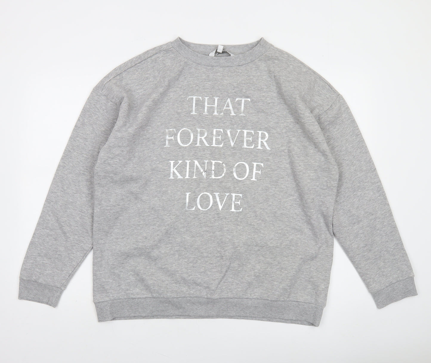 Amara Reya Women's Grey Graphic Print Sweatshirt UK 18