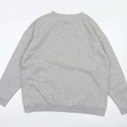 Amara Reya Women's Grey Graphic Print Sweatshirt UK 18