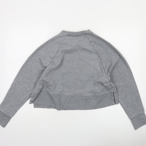 Nike Womens Grey Dri-FIT Pullover Sweatshirt Medium Athletic Fit