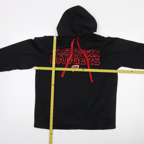 Fanatics Men's Black Wisconsin Badgers Pullover Hoodie Size S