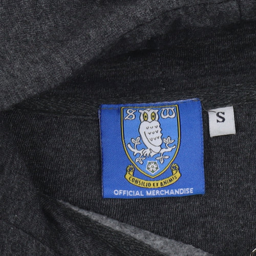 Sheffield Wednesday Mens Grey Full Zip Hoodie Size S