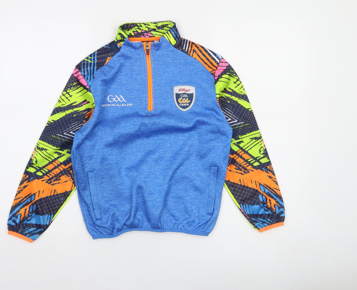 Azzurri Boys Blue 3-4 Years Sports 1/4 Zip Pullover Sweatshirt