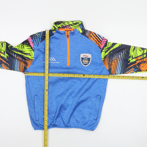 Azzurri Boys Blue 3-4 Years Sports 1/4 Zip Pullover Sweatshirt