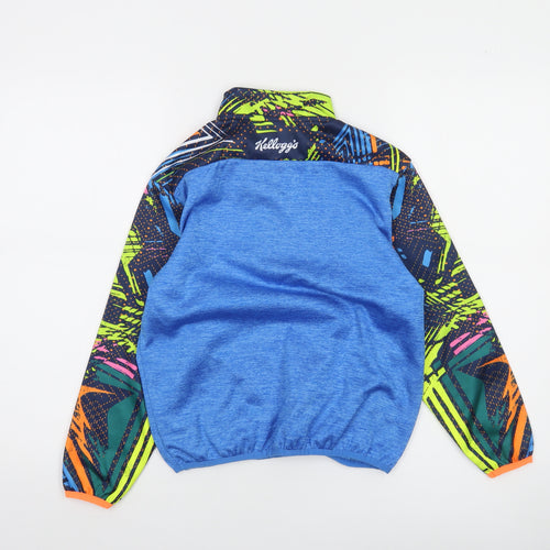 Azzurri Boys Blue 3-4 Years Sports 1/4 Zip Pullover Sweatshirt