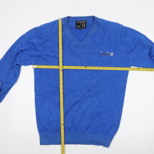 Jack & Jones Men's Blue 2XL V-Neck Cotton Pullover Jumper