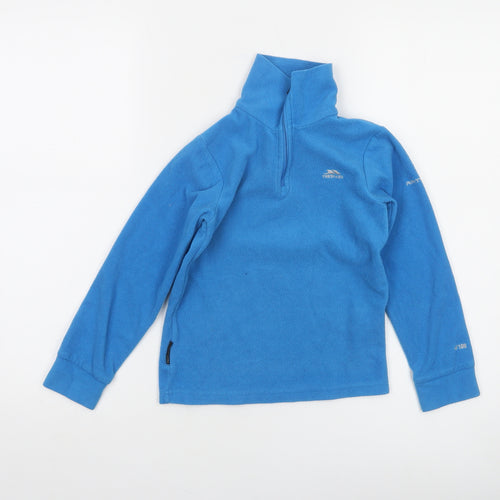 Trespass Boys Blue 5-6 Years Fleece 1/2 Zip Sweatshirt Pullover