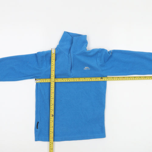 Trespass Boys Blue 5-6 Years Fleece 1/2 Zip Sweatshirt Pullover