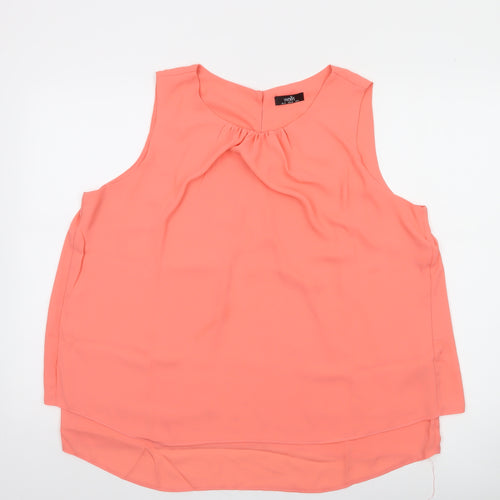 Wallis Women’s Pink Sleeveless Chiffon Blouse UK 18