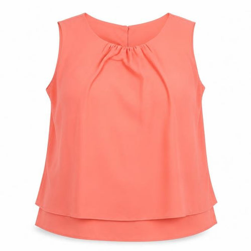 Wallis Women’s Pink Sleeveless Chiffon Blouse UK 18