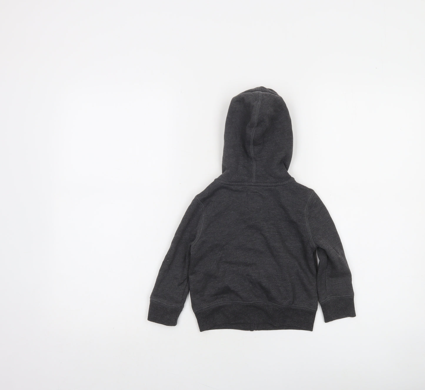GAP Boys Grey Full Zip Hoodie 2 Years Cotton Blend Lined Casual