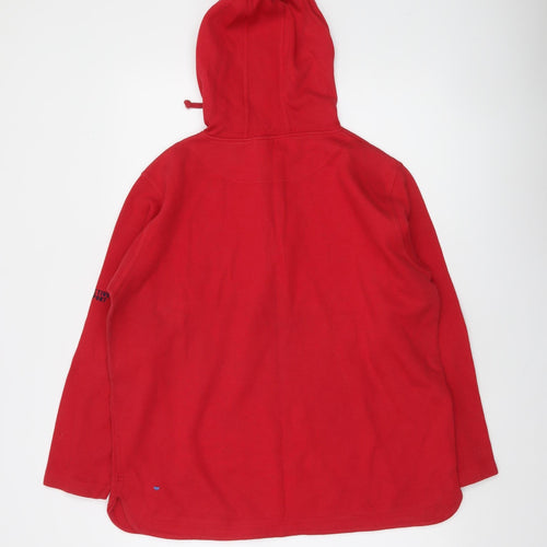 Authentic Sport Men's Red Fleece 1/2 Zip Hoodie Size M