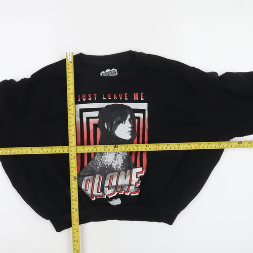 Beetlejuice Girls Black Graphic Pullover Sweatshirt 9-10 Years