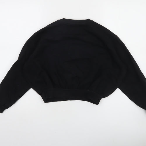 Beetlejuice Girls Black Graphic Pullover Sweatshirt 9-10 Years