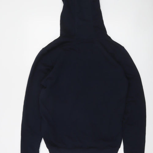 Dissident Men’s Blue Pullover Hoodie S Graphic Print Fleece