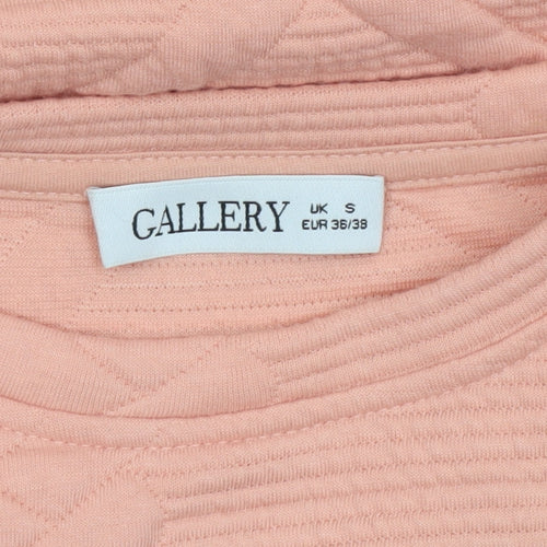 Gallery Women’s Peach Textured Pullover Sweatshirt UK S