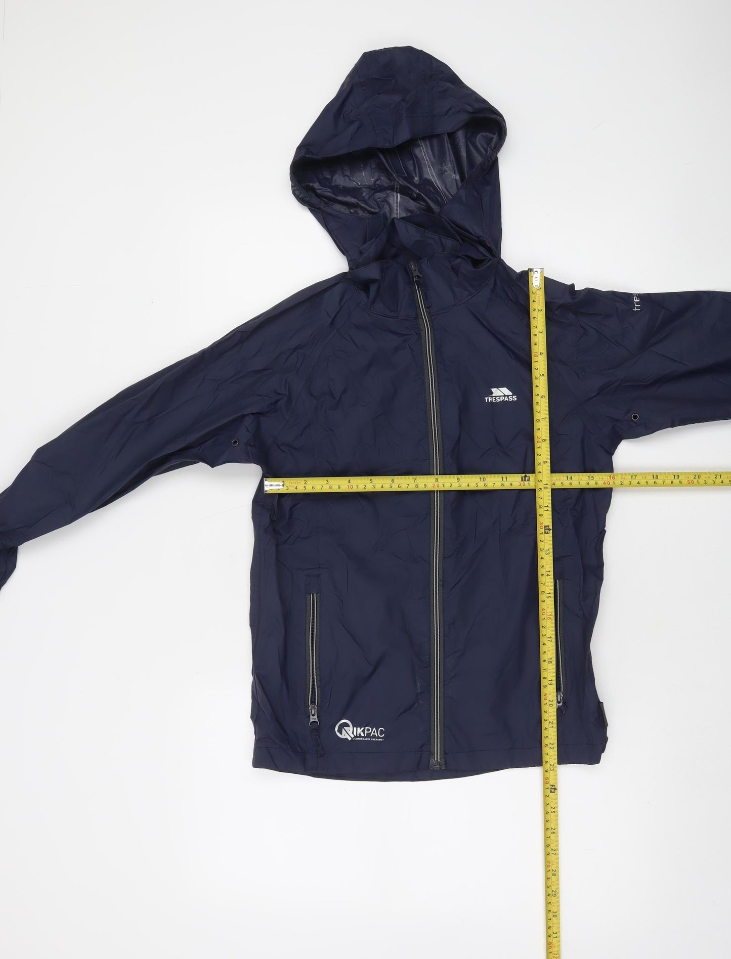 Trespass Boys Blue Waterproof Hooded Rain Jacket 9-10 Years