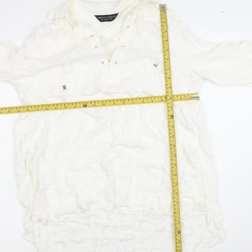Dorothy Perkins Women’s Ivory Viscose Tunic Blouse Size 12
