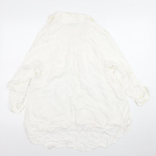 Dorothy Perkins Women’s Ivory Viscose Tunic Blouse Size 12