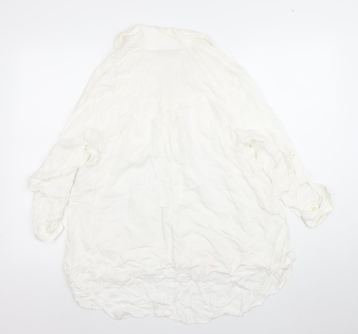 Dorothy Perkins Women’s Ivory Viscose Tunic Blouse Size 12